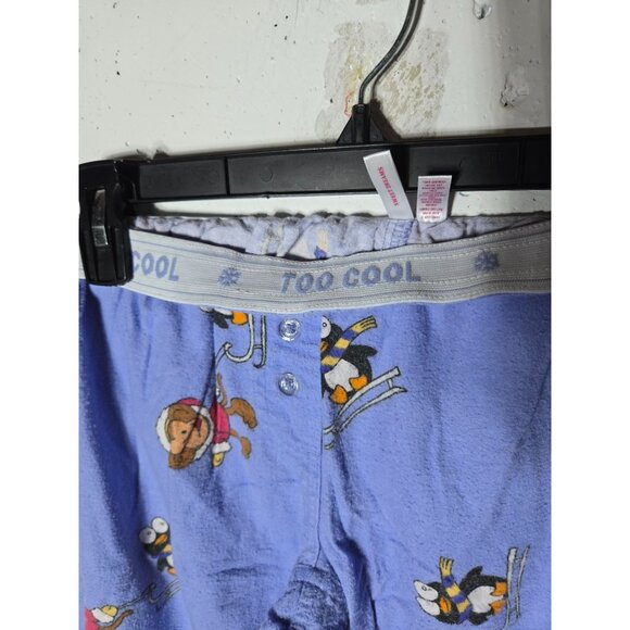 Y2K Aeropostale Monkey Pajama Pants Size XS 2000s Penguin Comfy Lounge Retro - Picture 4 of 10